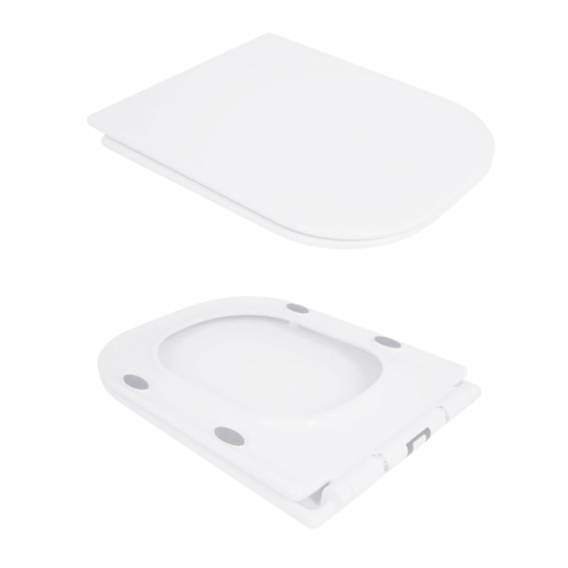 Компакт Qtap Presto Quadro безобідковий з сидінням Soft-close QT24221215AW (2622385774) - фото 8