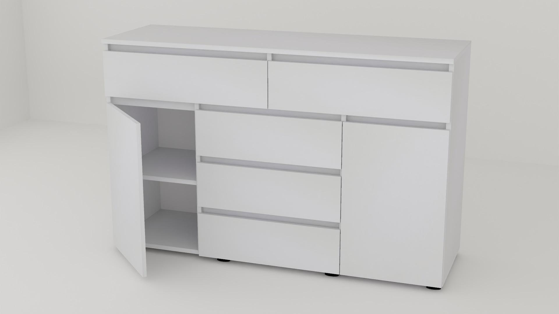 Комод Алекса СН-232/55 140х55х90 см Білий