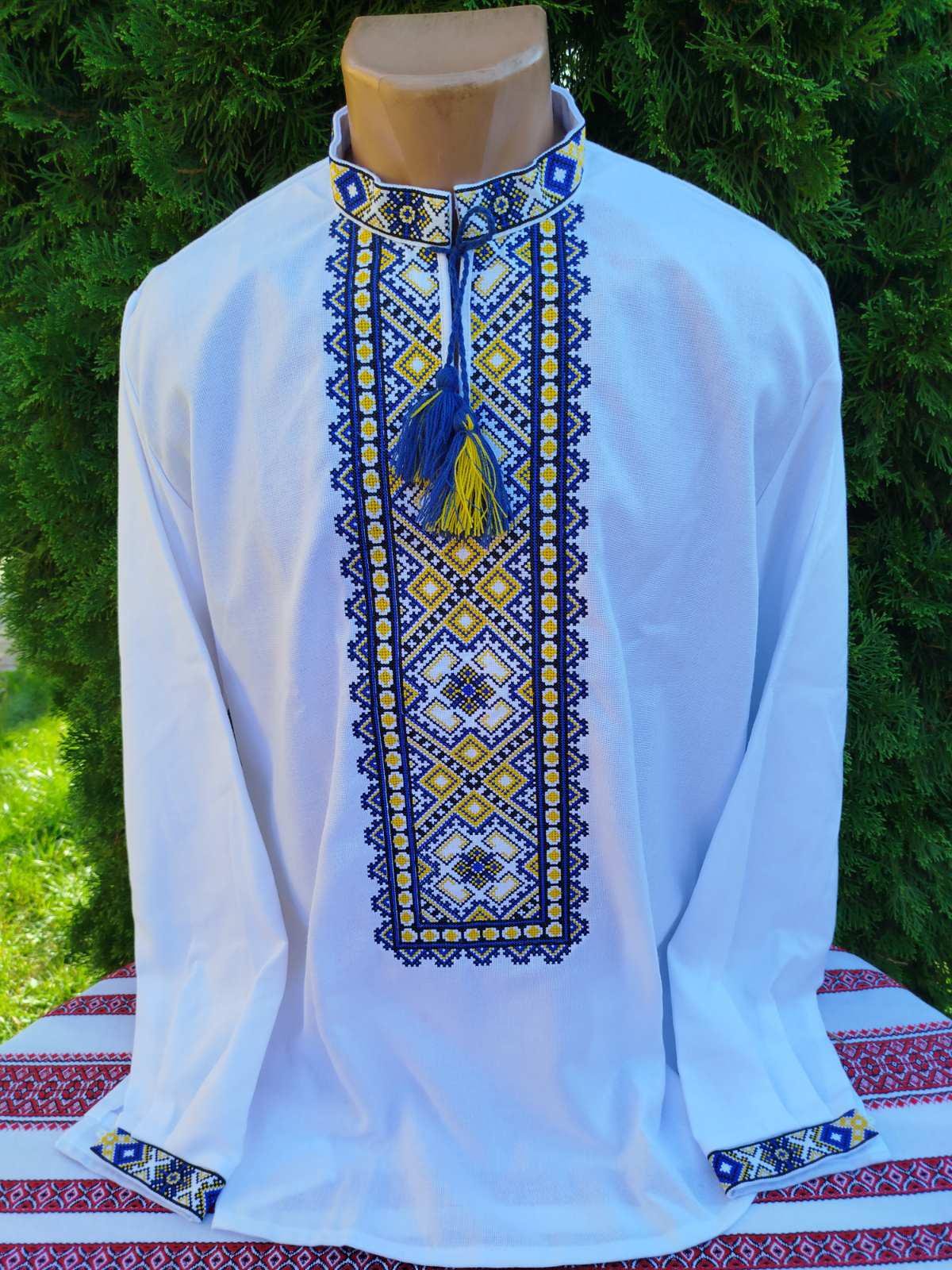 Вишиванка для чоловіків Квітковий орнамент р. 44 (1736595294)