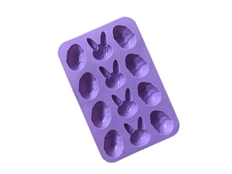 Форма силіконова для випічки зайчик 6953 21,5х12,2 см Фіолетовий (4361993) - фото 4