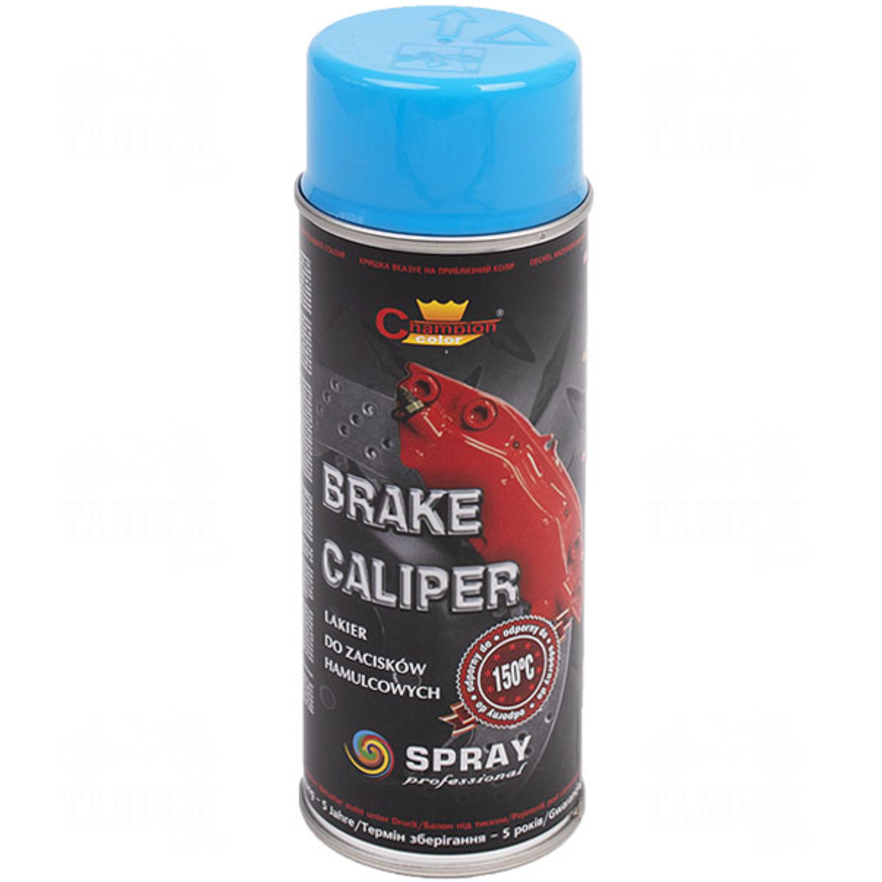 Краска для суппортов и тормозных барабанов Champion Brake Caliper аэрозоль 400 мл Синий