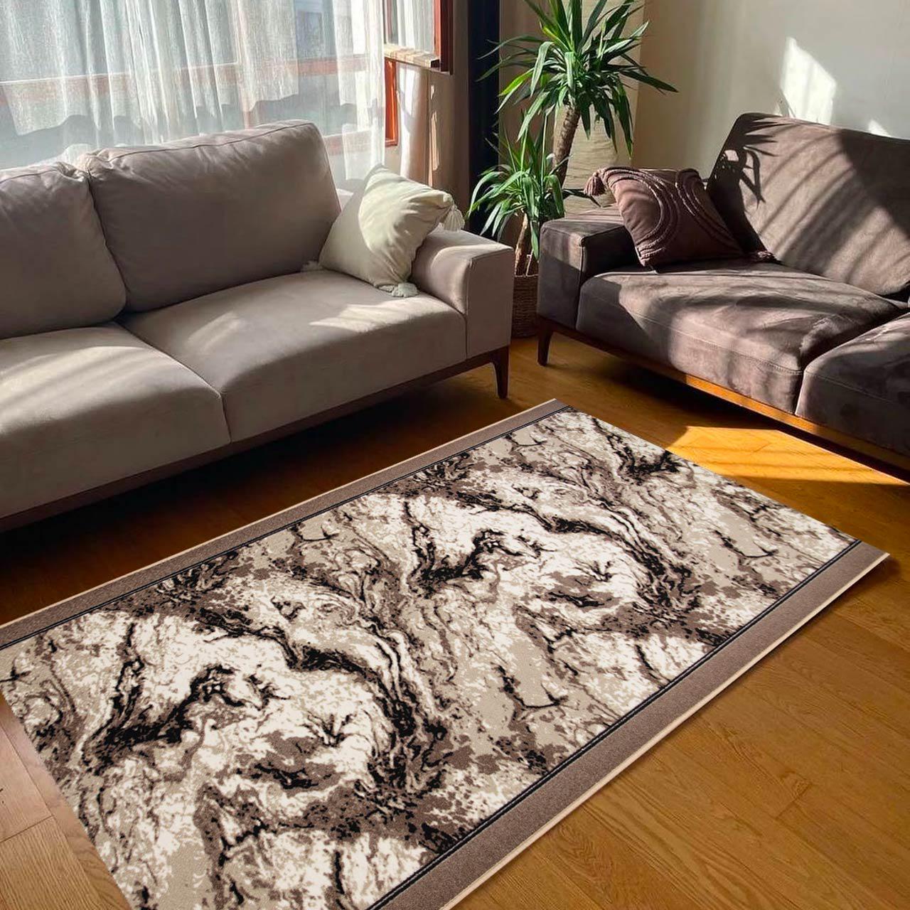 Ковер безворсовый на войлочной основе DAKARIA Print Run Мираж p13 1x1,5 м Бежевый (00-00019246) - фото 9