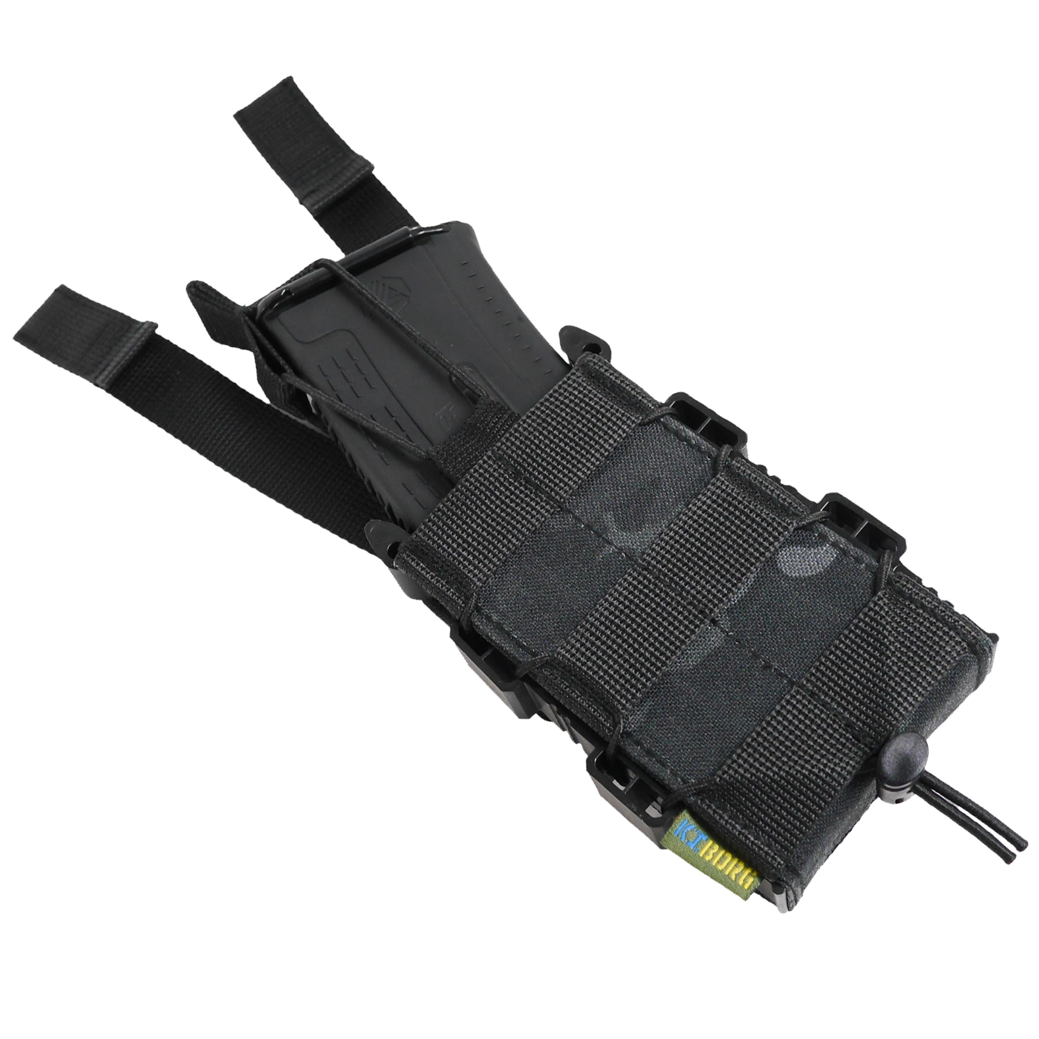 Подсумок военный Kiborg GU одинарный открытый Черный/Мультикам - фото 2 Подсумок военный Kiborg GU одинарный открытый Черный/Мультикам - фото 2