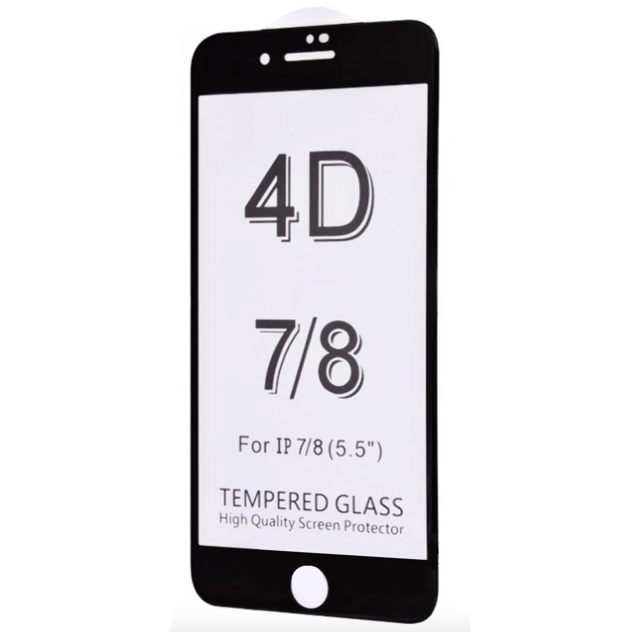 Защитное стекло для смартфона Glass Screen Protector for iPhone 7/8 Plus 4D Black