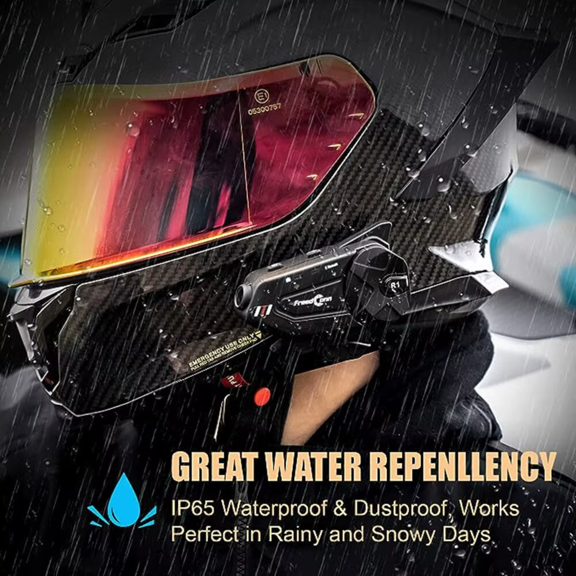 Мотогарнітура для шолома FreedConn R1 Plus Bluetooth з камерою (25860419) - фото 2 Мотогарнітура для шолома FreedConn R1 Plus Bluetooth з камерою (25860419) - фото 2