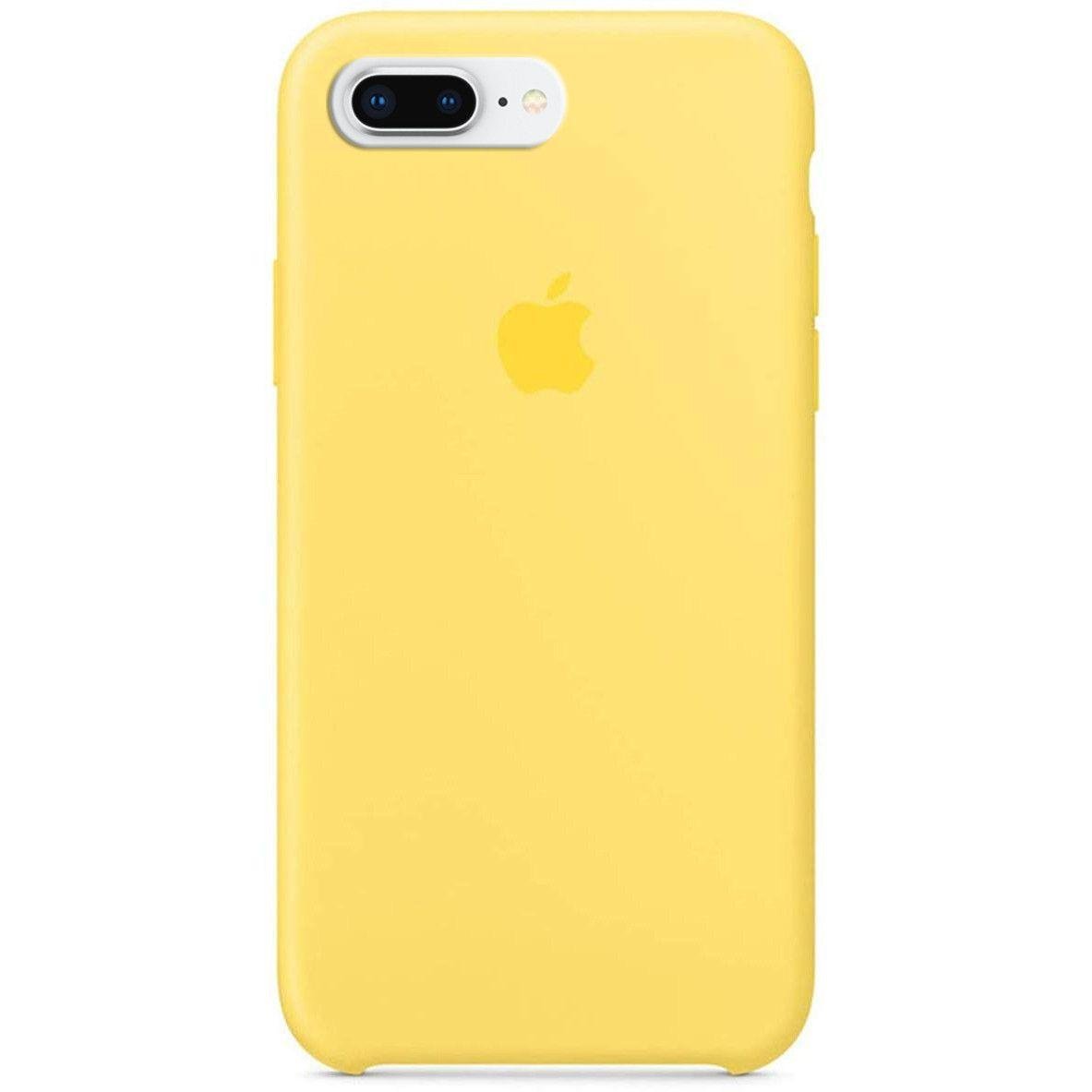 Силиконовый чехол Apple Silicone Case для iPhone 7 PLUS / 8 PLUS желтый