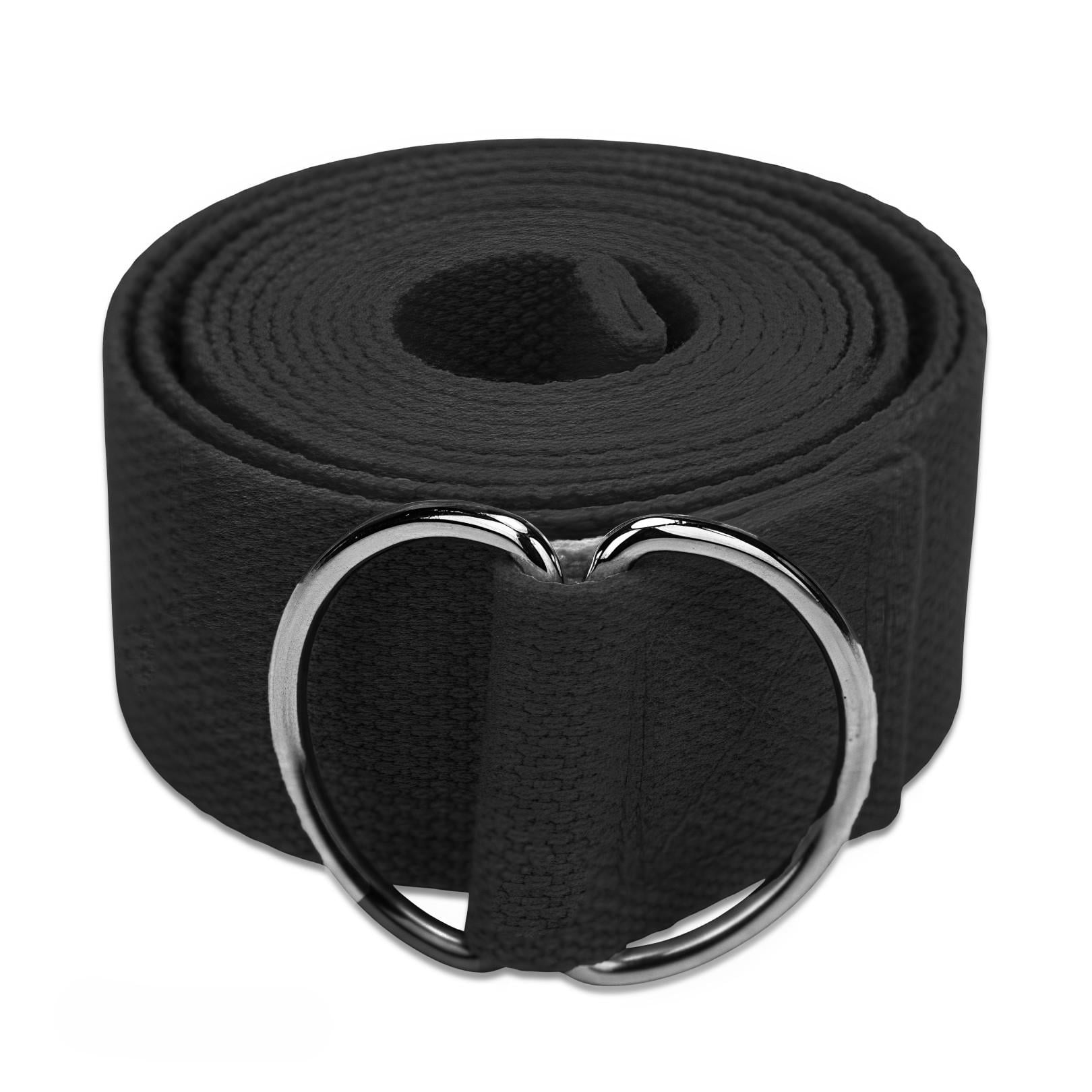 Ремень для йоги EasyFit Yoga Strap 183 см Черный (EFYGS183-BK)
