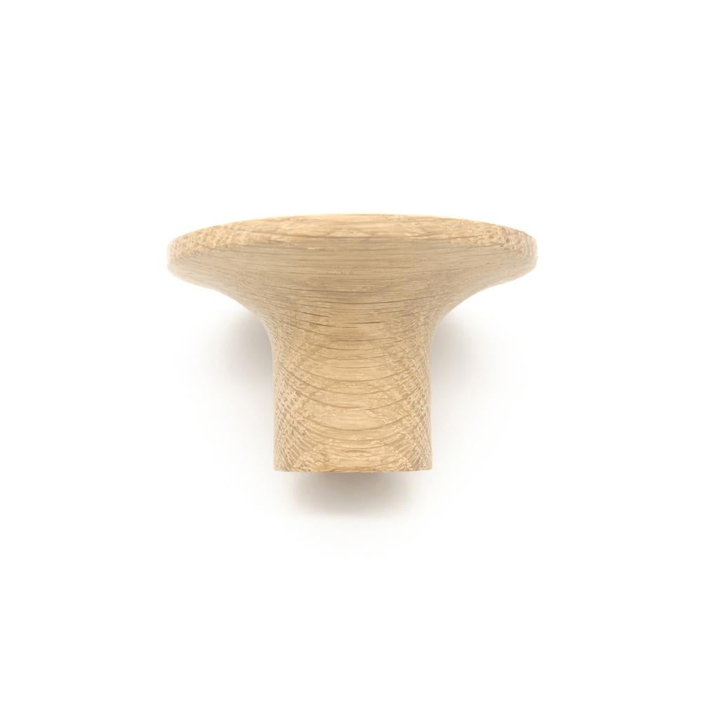 Крючок деревянный мебельный для одежды ø70 мм 1 шт. Дуб (48901) - фото 3