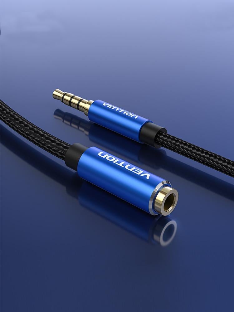 Кабель Vention 3.5 мм minijack-3.5 мм minijack стерео AUX 4-пиновый TRRS 3 м Черный (BHCLI) - фото 16 Кабель Vention 3.5 мм minijack-3.5 мм minijack стерео AUX 4-пиновый TRRS 3 м Черный (BHCLI) - фото 16