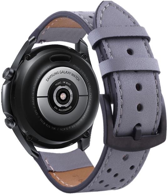 Ремінець шкіряний Classico для Galaxy Watch 3 45 мм Grey (16879)