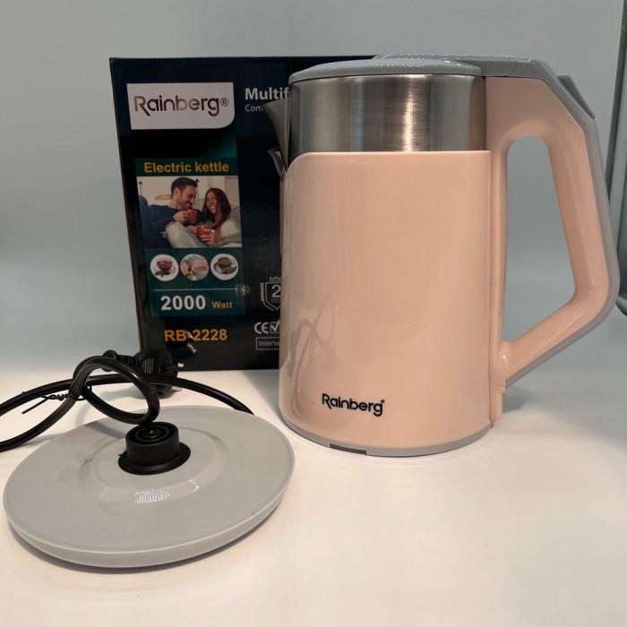 Чайник електричний Rainberg RB-2228 2000 Вт 2 л (RB-2228) Чайник електричний Rainberg RB-2228 2000 Вт 2 л (RB-2228)