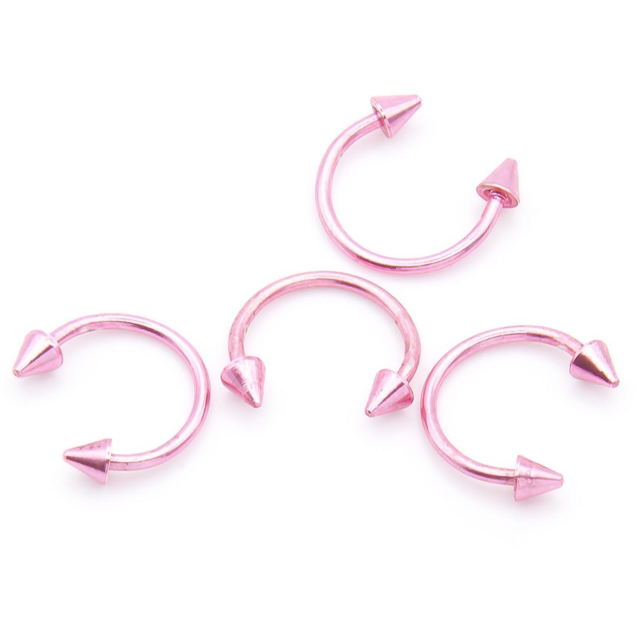 Серьга для пирсинга Циркуляр шип 10х3 мм 1 шт. Розовый светлый (ПС1003к09) Серьга для пирсинга Циркуляр шип 10х3 мм 1 шт. Розовый светлый (ПС1003к09)