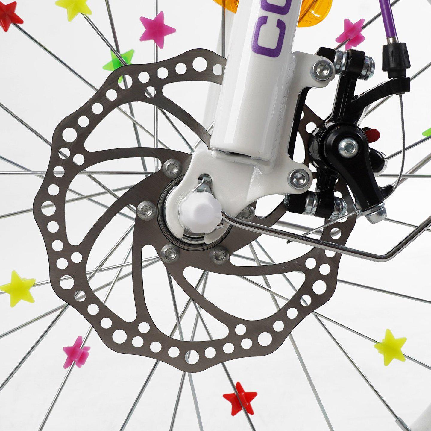 Велосипед двоколісний дитячий Corso Nice 18" з кошиком та багажником Фіолетовий - фото 4