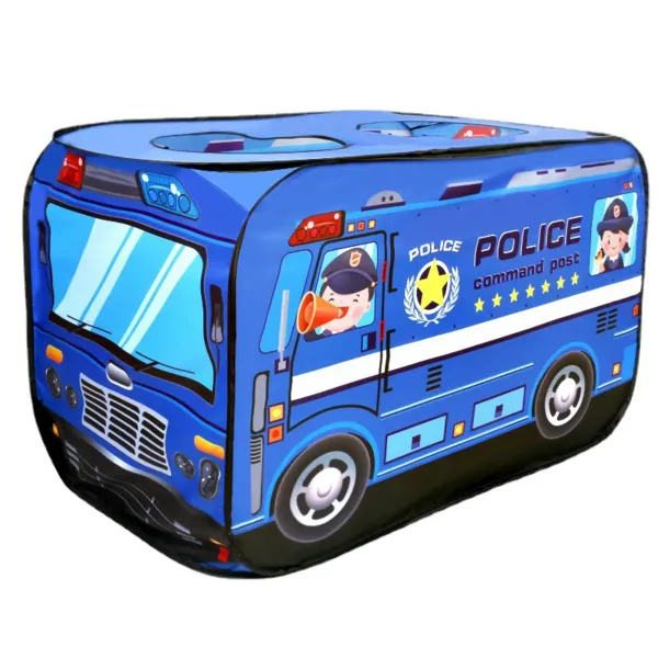 Намет ігровий для дітей LUGI Поліцейська машина із сумкою 110х70х66 см Синій (147-107- HP-S-5NDBL)