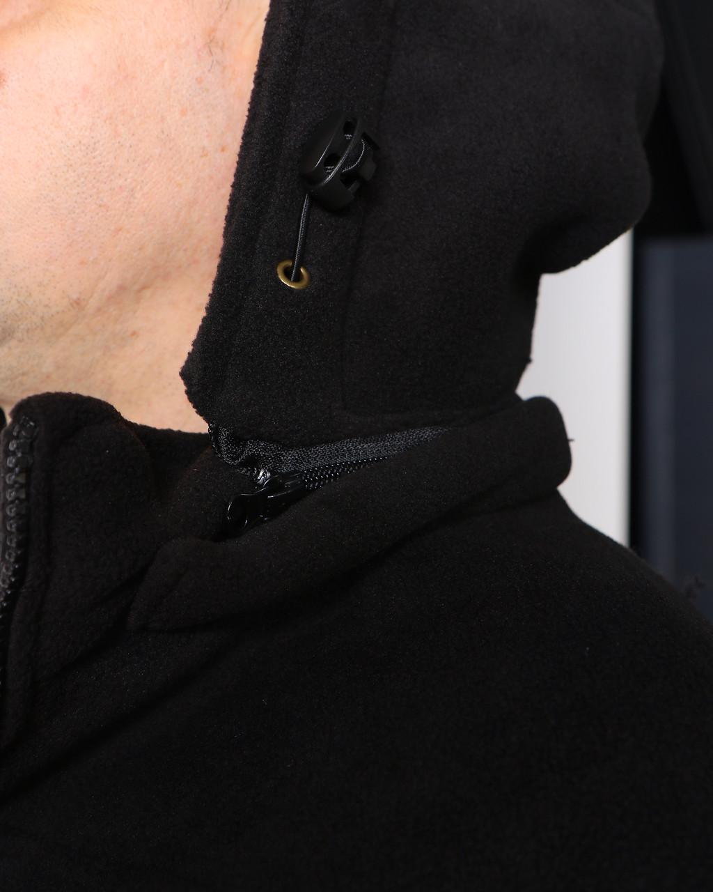 Кофта на флисе с искусственным мехом р. 46 Черный (Кофта Мішка ТС_чорн_46) - фото 10