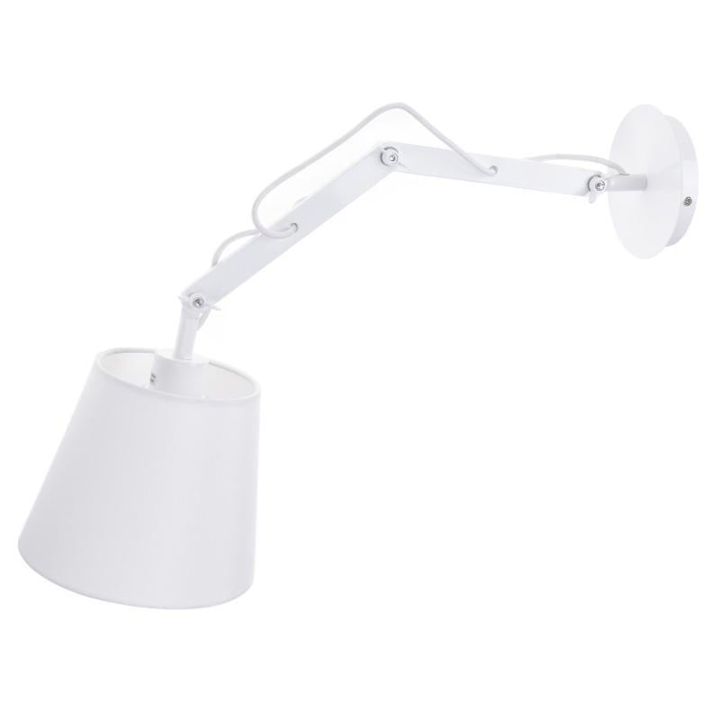 Бра настенное накладное в спальню для чтения модерн Brille BL-132W/1 E27 WH L95-023