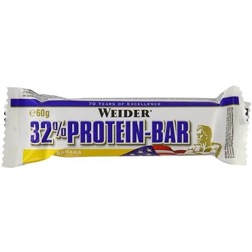 Протеиновый батончик Weider 32% Protein Bar 60 г Banana Протеиновый батончик Weider 32% Protein Bar 60 г Banana