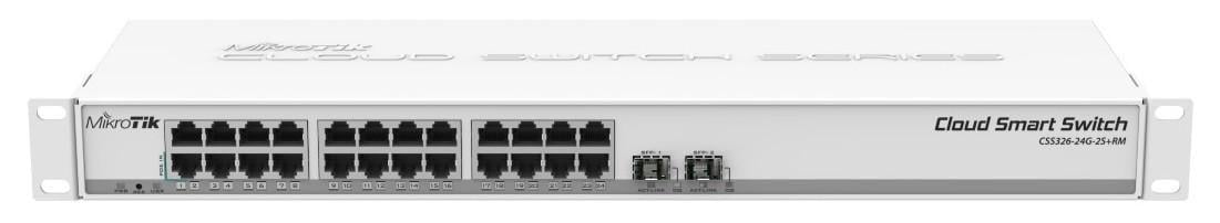 Комутатор керований 2 рівня Mikrotik Cloud Smart Switch (CSS326-24G-2S+RM)