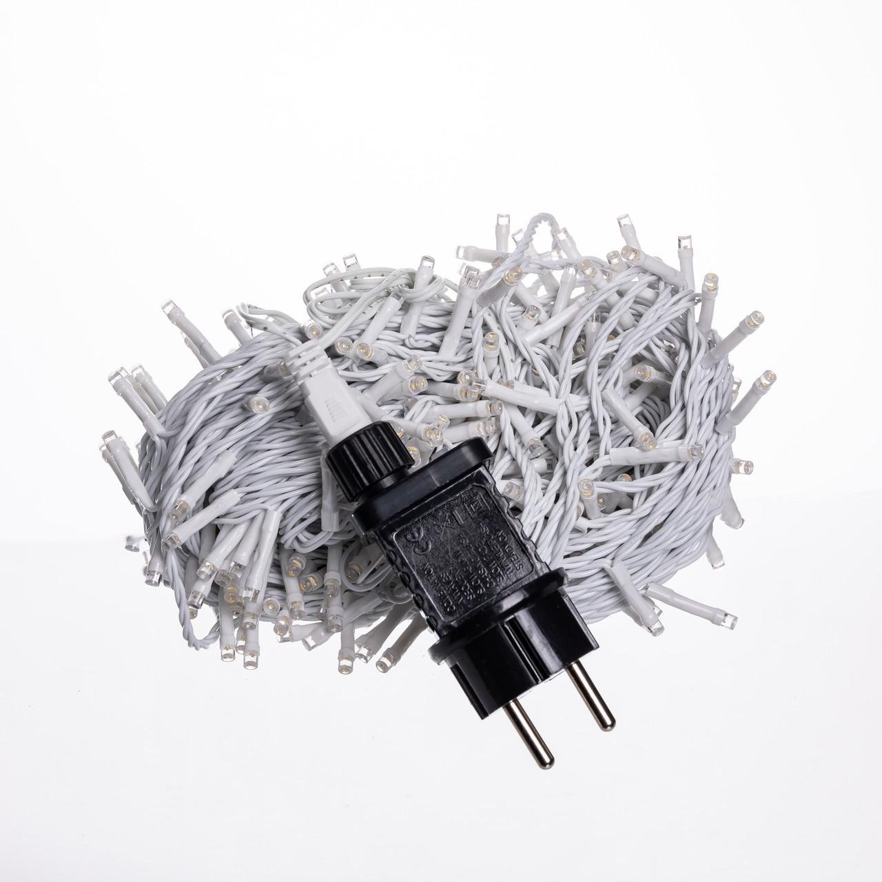 Гірлянда Нитка вулична 300 LED 30 м від мережі Білий/Жовтий (CF300L30MWY) - фото 3