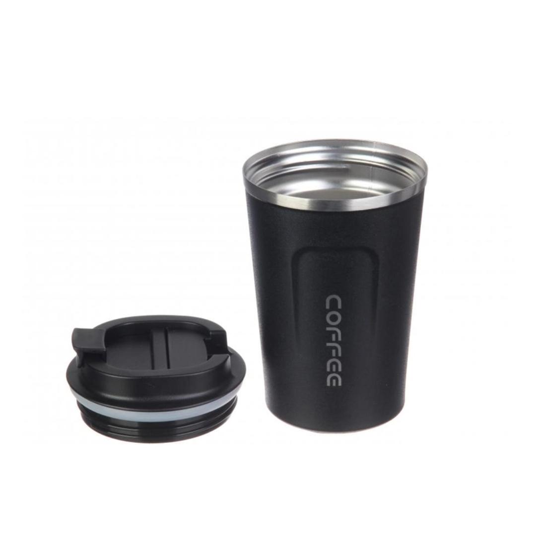 Термокружка Happy Life Coffee 380 мл Черный (18183232) - фото 3 Термокружка Happy Life Coffee 380 мл Черный (18183232) - фото 3