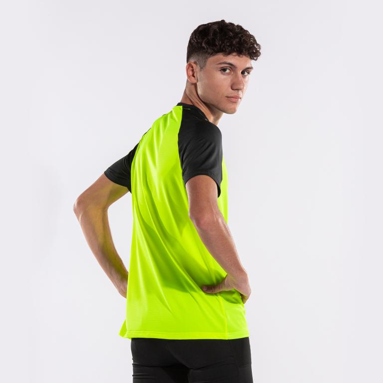 Футболка Joma 103101.061 Elite X Short Sleeve T-Shirt M Fluor Yellow/Black (8445757289674) - фото 2