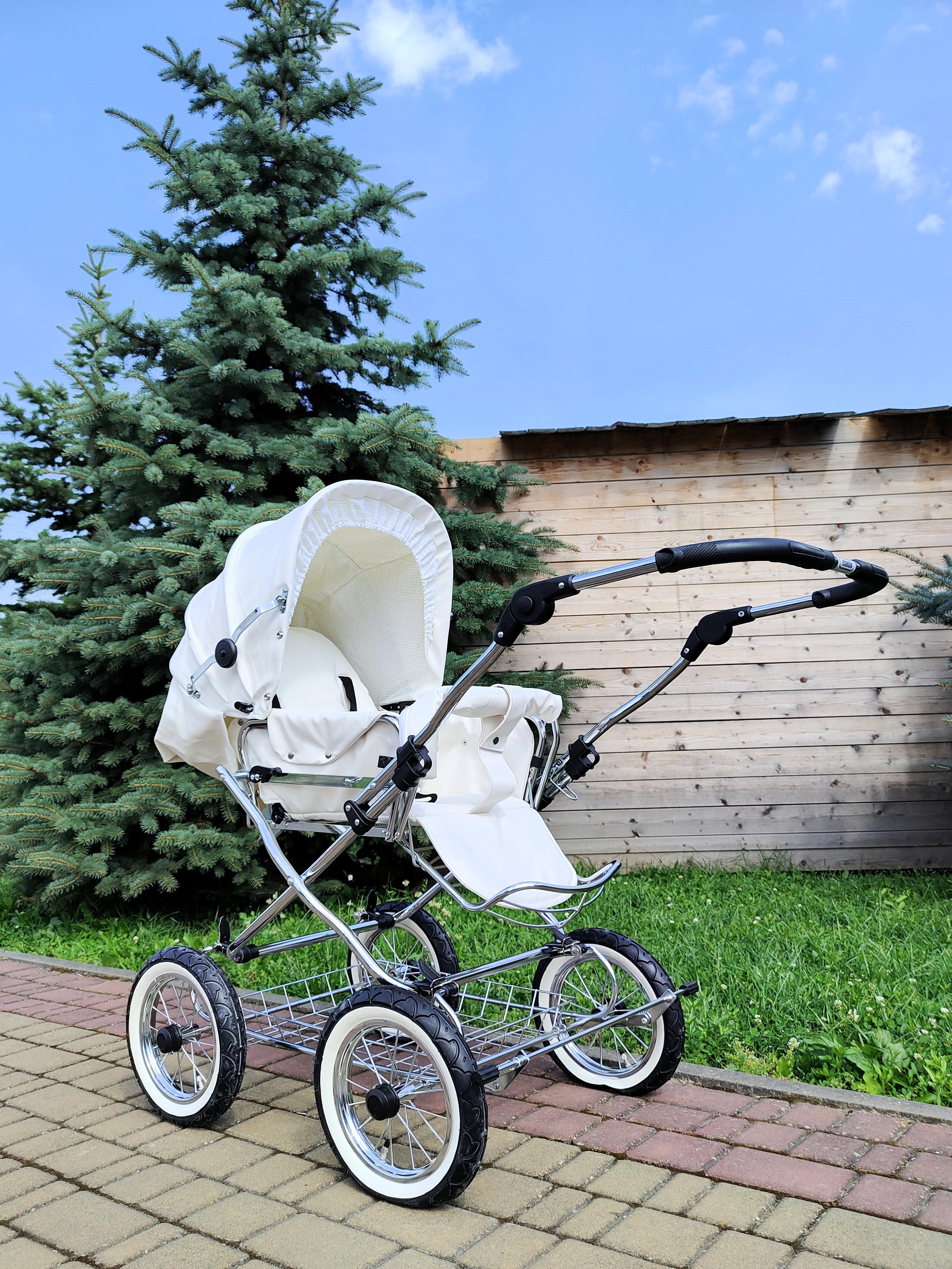 Коляска детская-трансформер Eichhorn Stroller modern Белый/Бежевый - фото 6