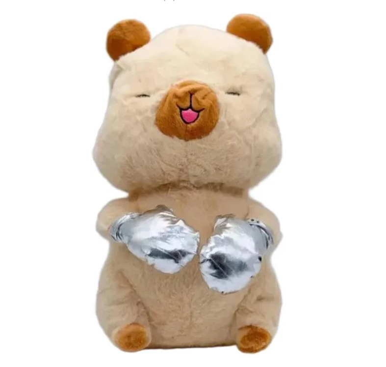 Игрушка плюшевая Капибара-боксер 30 см (23457568302_448)