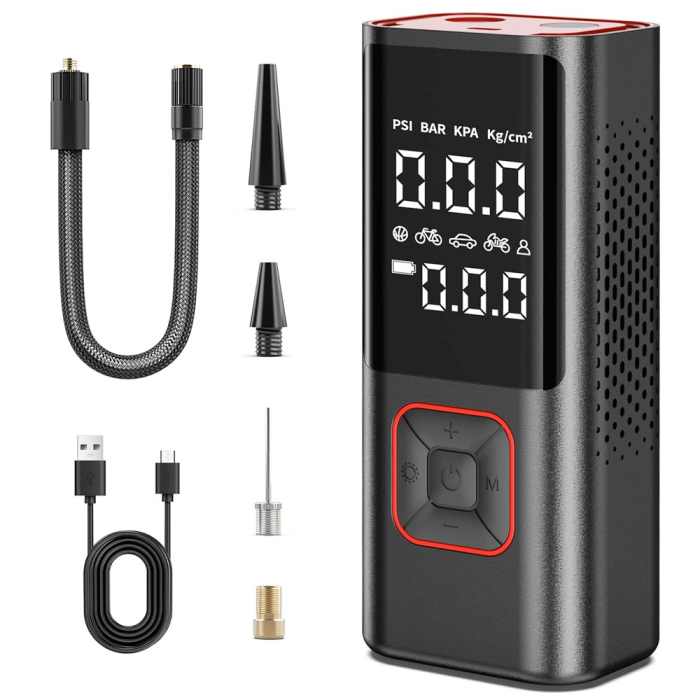 Компрессор автомобильный аккумуляторный Car Air Pump ATJ-6988 150 PSI 6000 мАч (opt-15765)