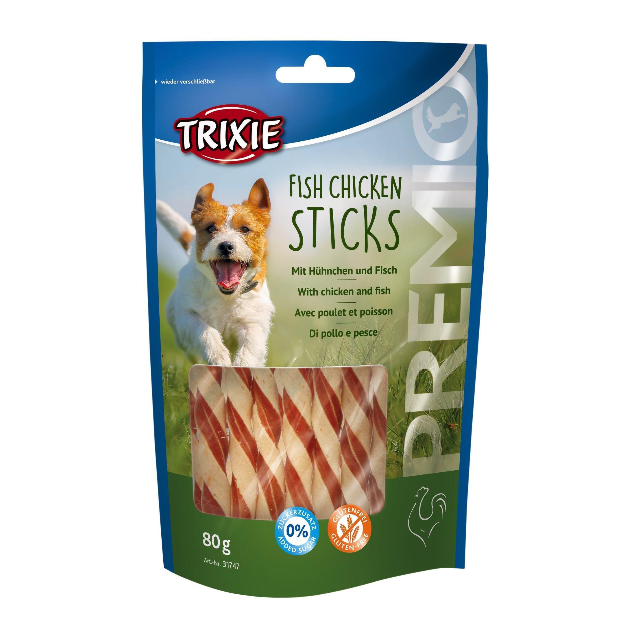 Ласощі для собак Trixie PREMIO Fish Chicken Sticks 80 г Ласощі для собак Trixie PREMIO Fish Chicken Sticks 80 г