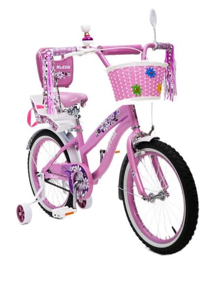 Детский велосипед RUEDA FLOWER 18" от 5 лет Розовый
