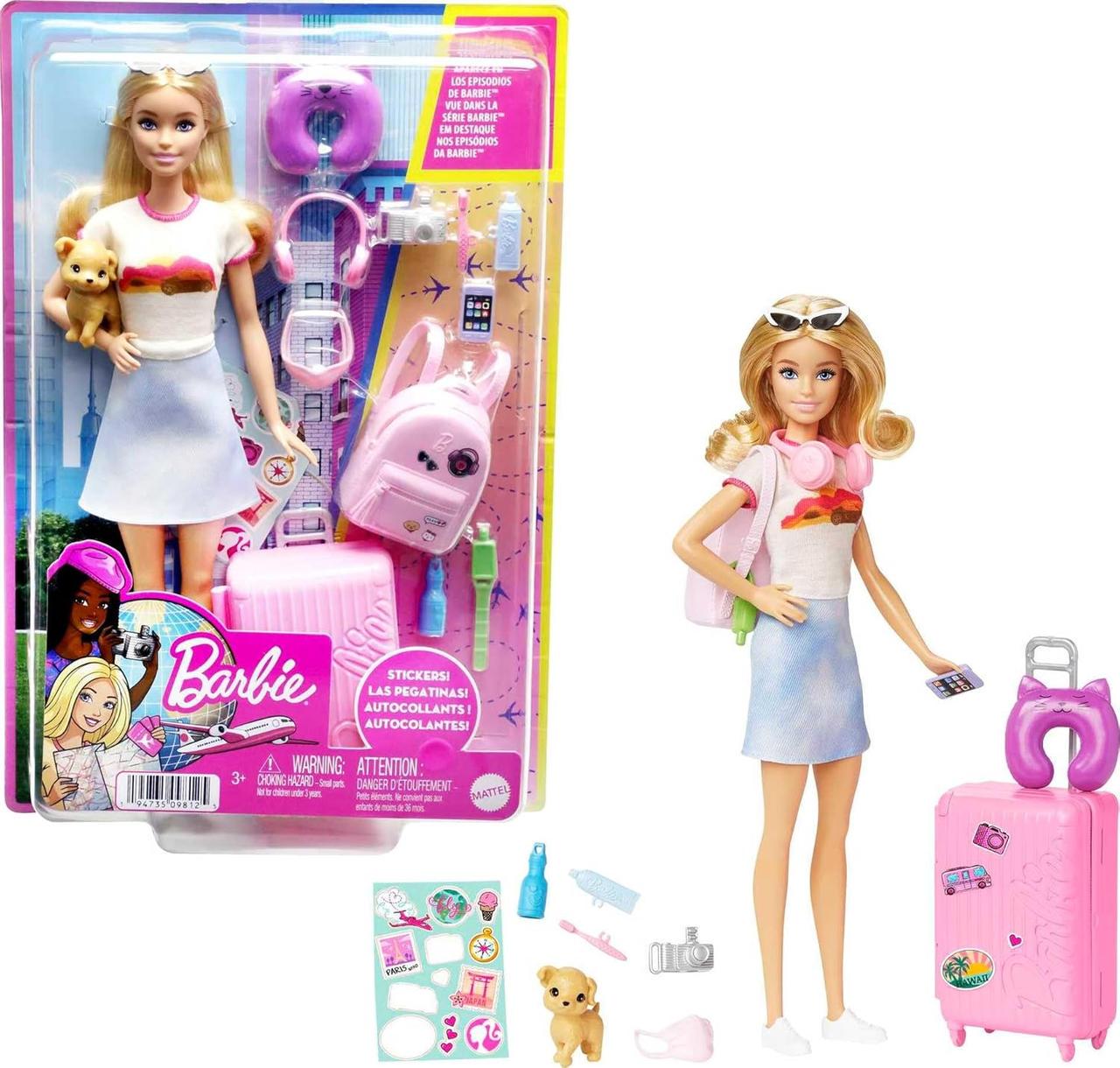 Игровой набор Barbie Путешественница с щенком (HJY18)
