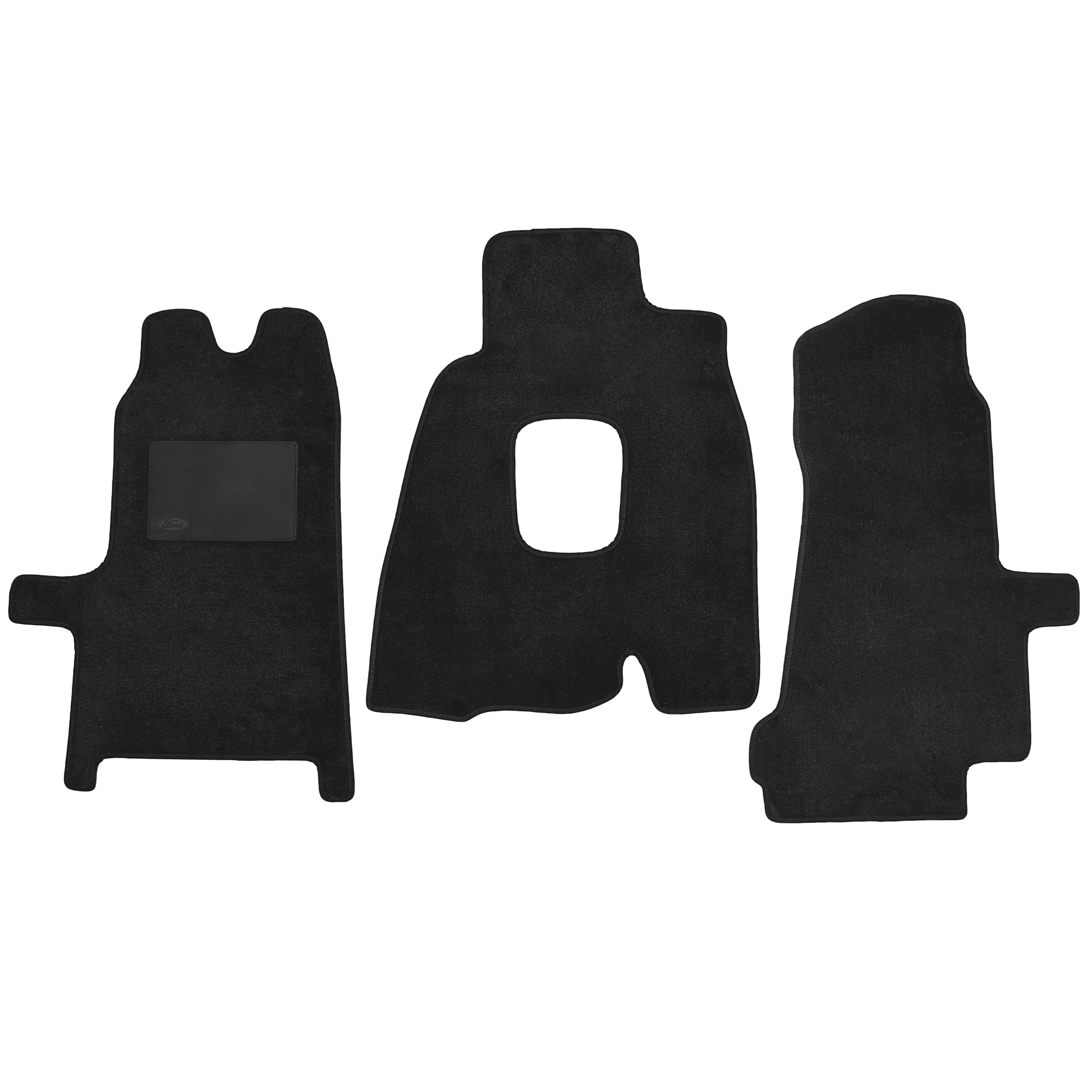 Коврики в салон передние для Ford Transit '00-06 текстильные Черный (164979)
