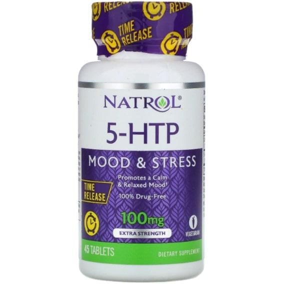 Тріптофан Natrol 5-HTP 100 мг 45 Tabs (NTL-05228)