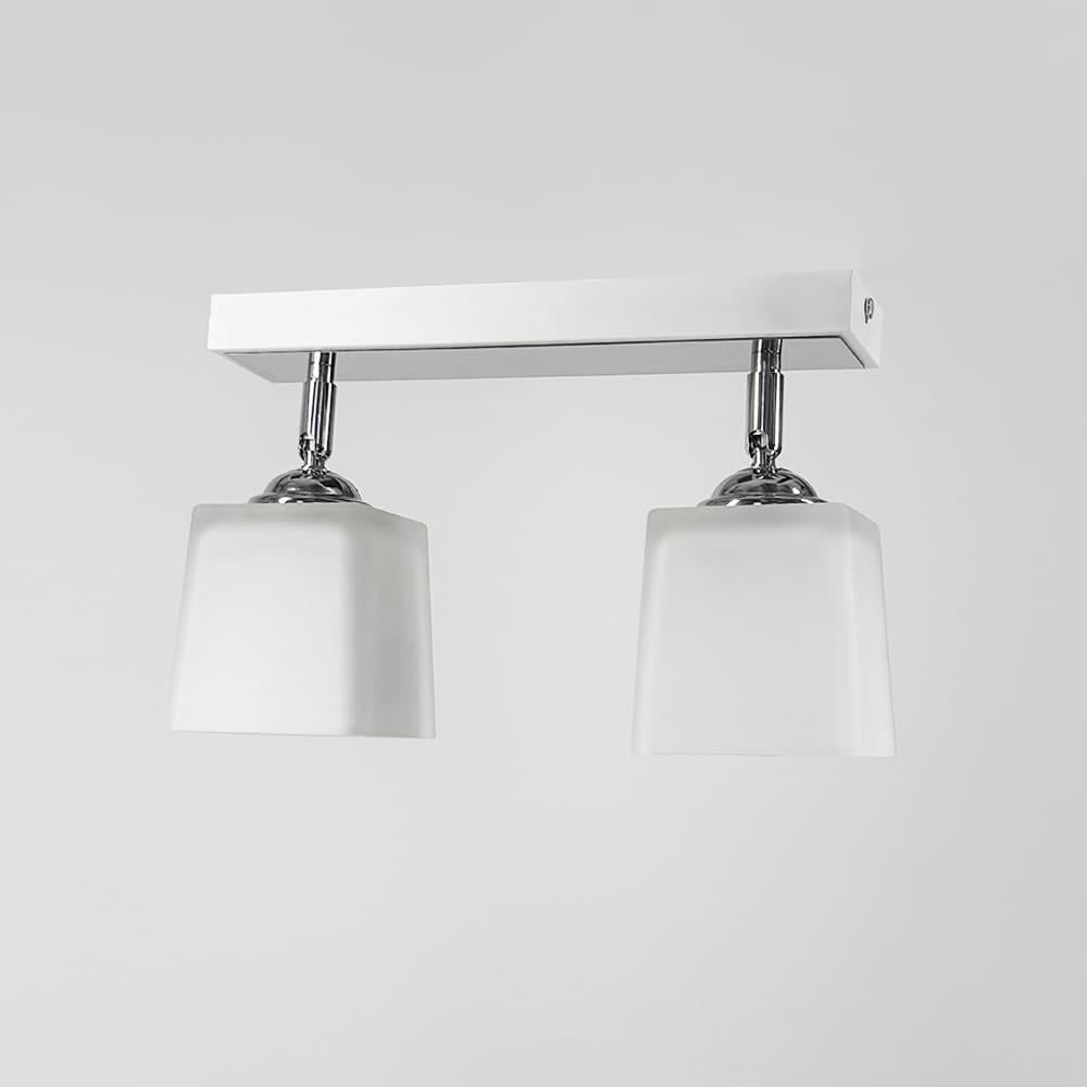 Світильник на 2 плафони 30х10 см Білий (51203/2 WT) - фото 2 Світильник на 2 плафони 30х10 см Білий (51203/2 WT) - фото 2