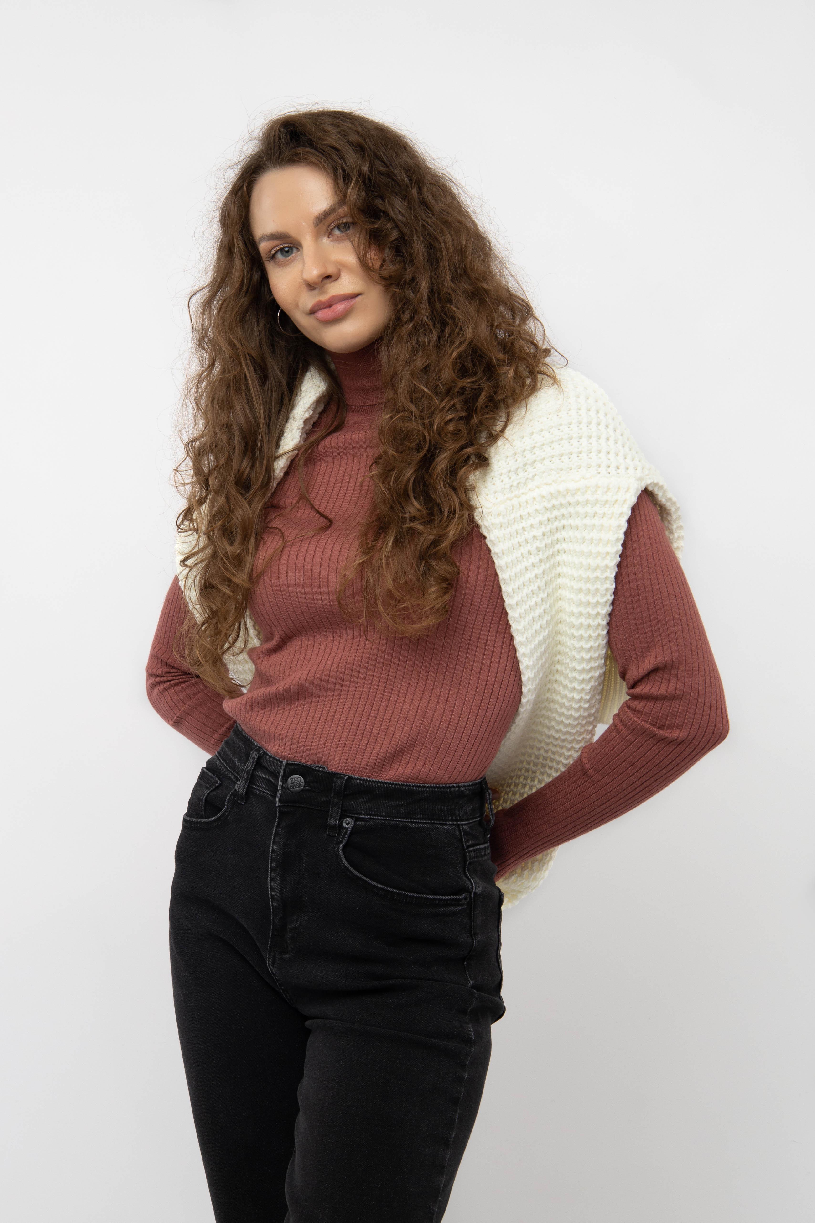 Гольф женский с длинным рукавом ЦБ-00233056 р. 48 Терракотовый (SKT000940478) - фото 1 Гольф женский с длинным рукавом ЦБ-00233056 р. 48 Терракотовый (SKT000940478) - фото 1