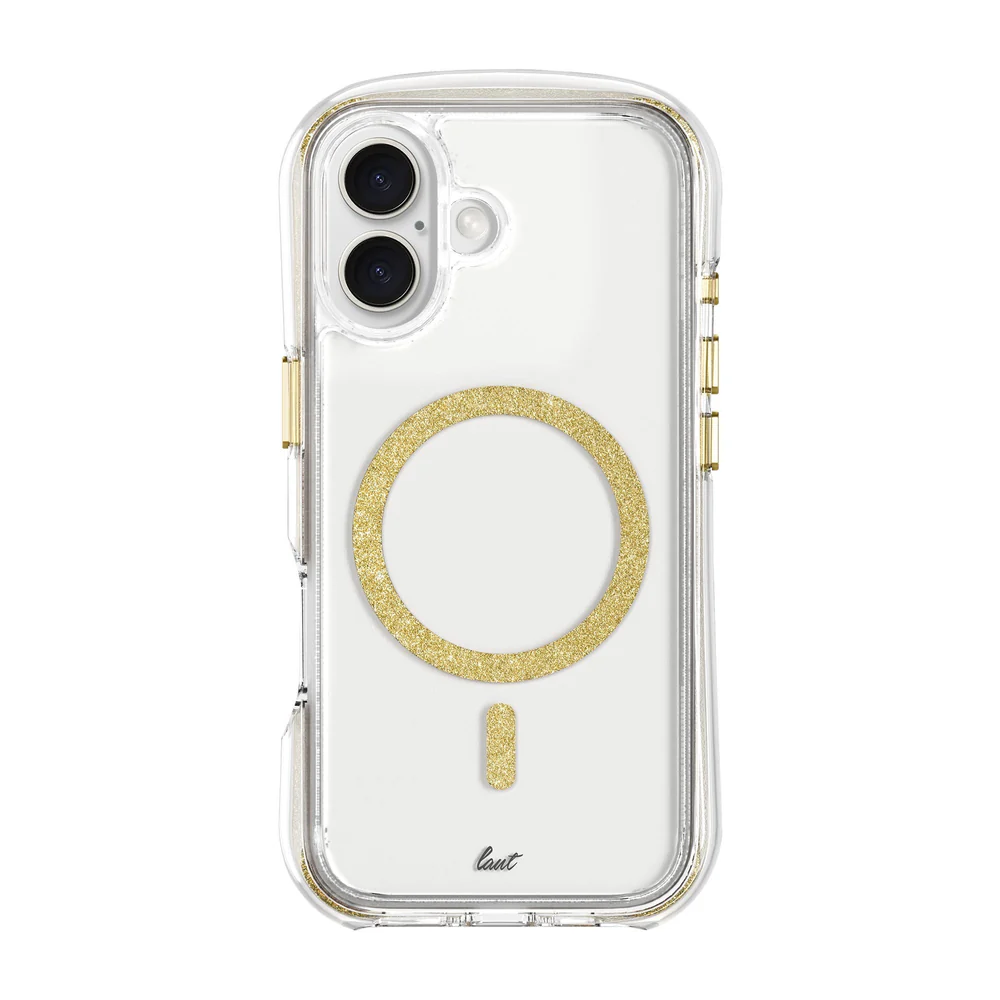 Чехол-накладка Laut AERO SPARKLE for iPhone 16 with MagSafe, Crystal Gold (L_IP24A_AS_GD)