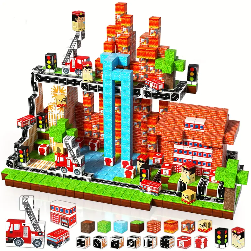 Конструктор магнитный Minecraft Пожарные 100 шт. (2736719779) Конструктор магнитный Minecraft Пожарные 100 шт. (2736719779)