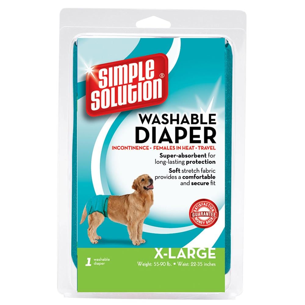 Гігієнічні труси багаторазового використання для собак Simple Solution Washable Diaper X-Large для великих порід (ss10595)