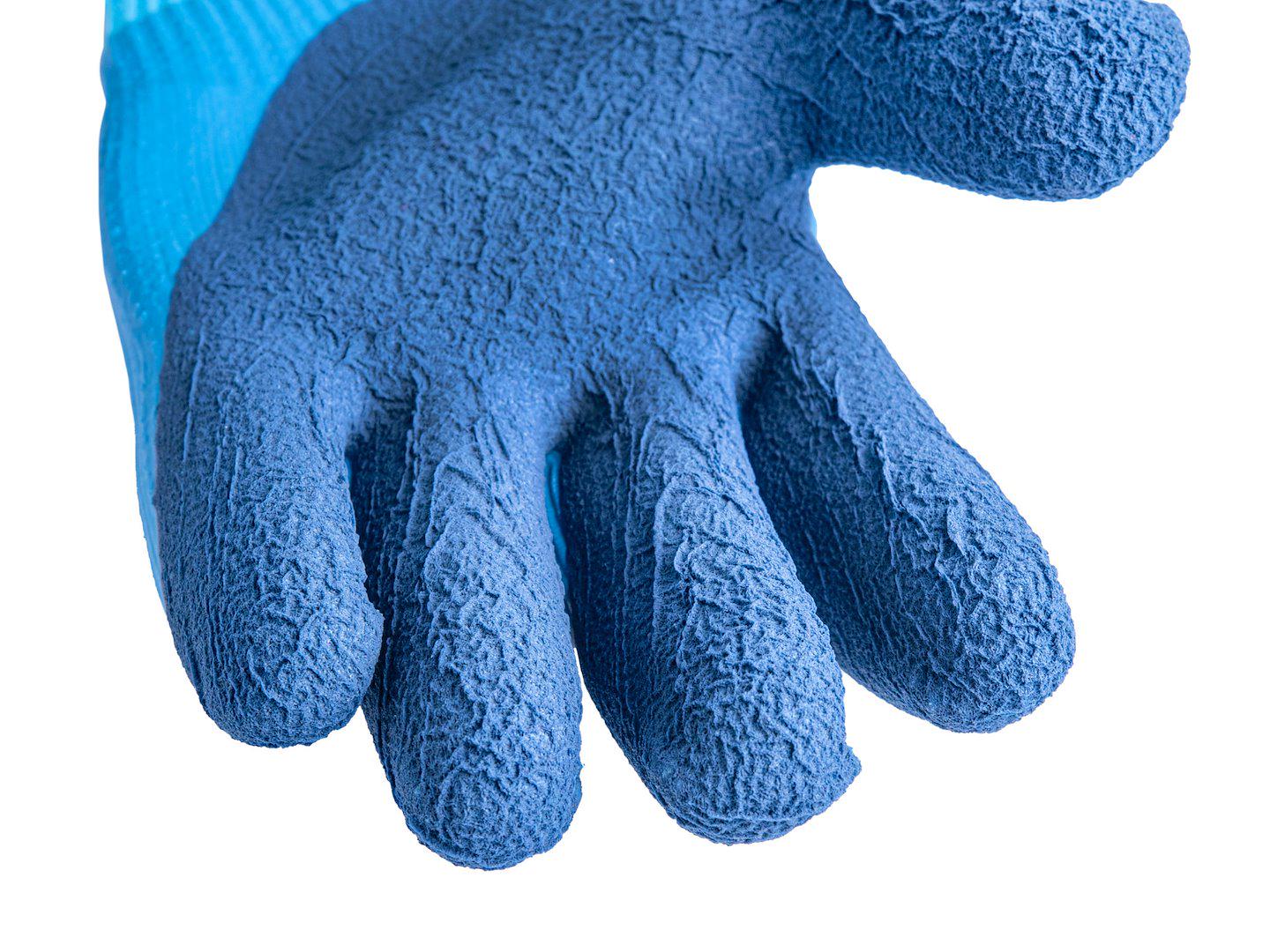 Робочі рукавиці утеплені GeKo водовідпорні трикотажні покриті рифленим латексом р. 9 Синій (G75036) - фото 5 Робочі рукавиці утеплені GeKo водовідпорні трикотажні покриті рифленим латексом р. 9 Синій (G75036) - фото 5