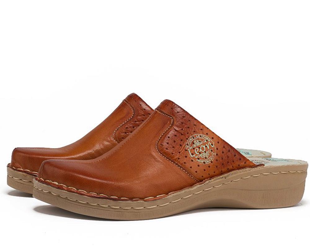 Женские сабо кожаные Leon 360 р. 40 Коричневый Женские сабо кожаные Leon 360 р. 40 Коричневый