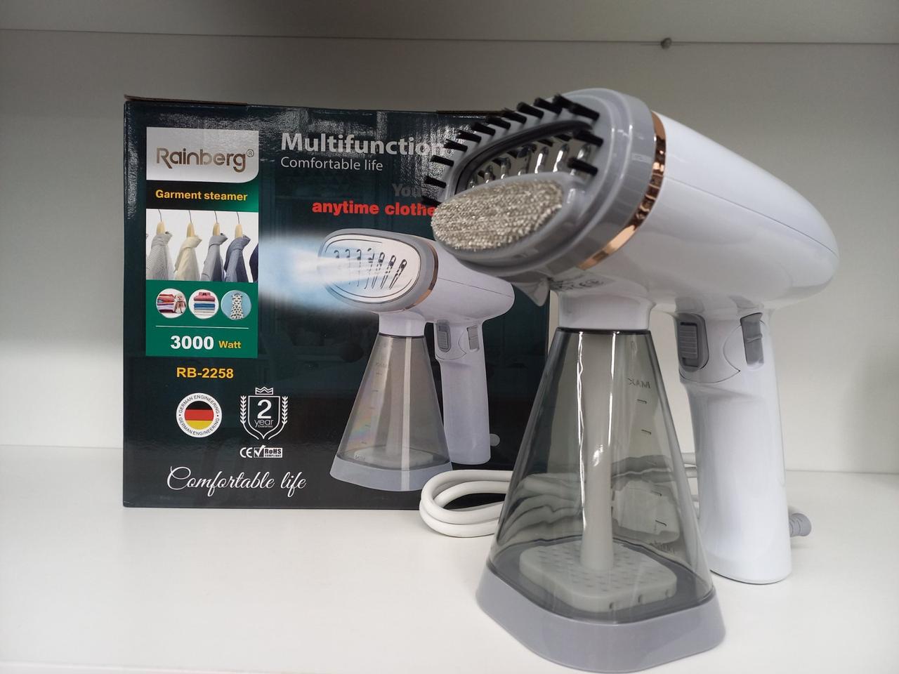 Відпарювач для одягу Rainberg RB 2258 ручний з насадкою 3000 Вт Відпарювач для одягу Rainberg RB 2258 ручний з насадкою 3000 Вт