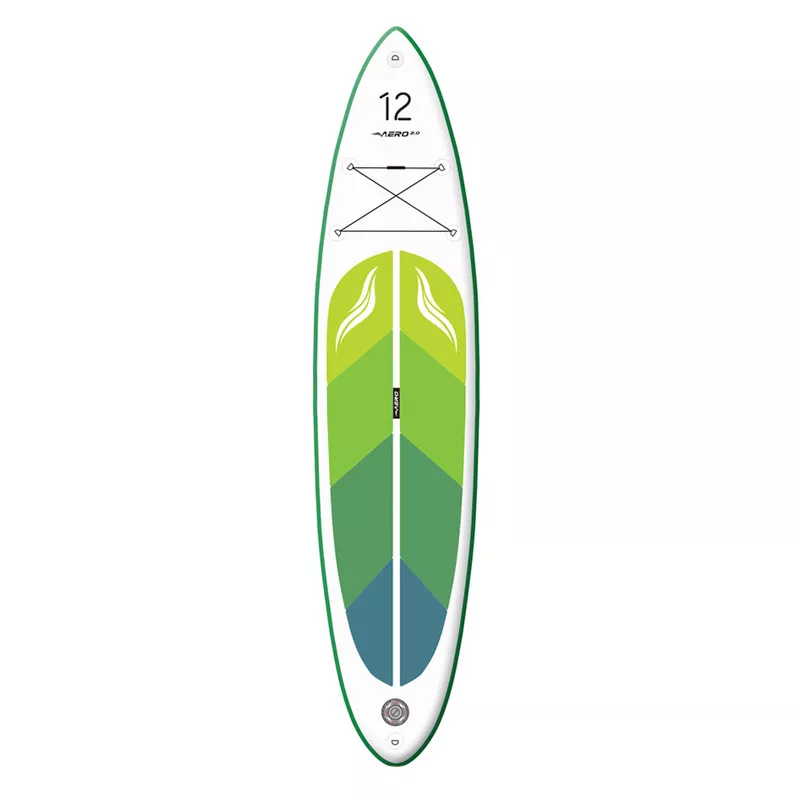 Доска надувная SUP AERO Board 2,0 12" 365х15х80 см Green Leaf