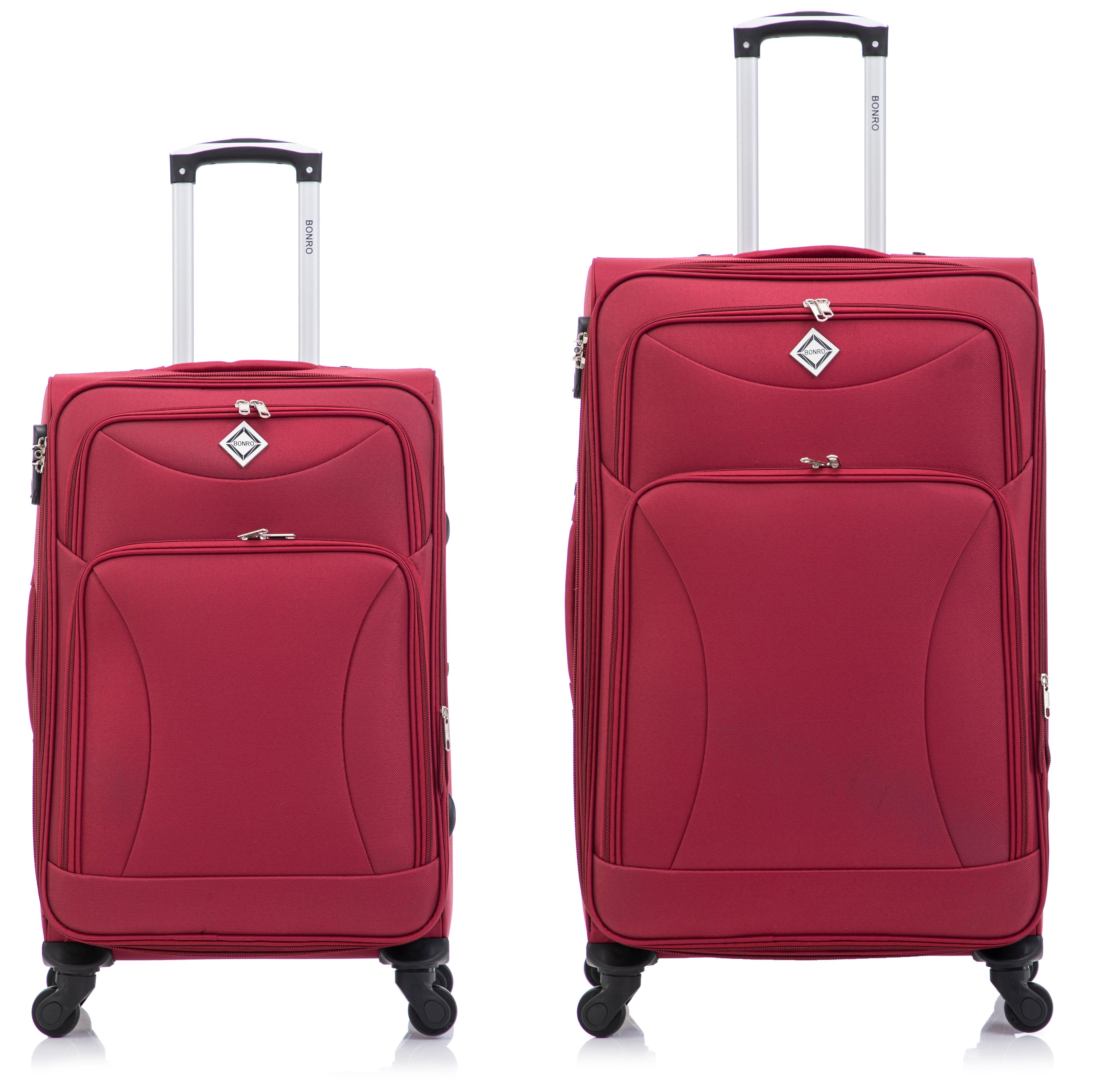 Валізи тканинні Bonro Tourist велика/середня 2 шт. Вишневий (5654) - фото 23 Валізи тканинні Bonro Tourist велика/середня 2 шт. Вишневий (5654) - фото 23