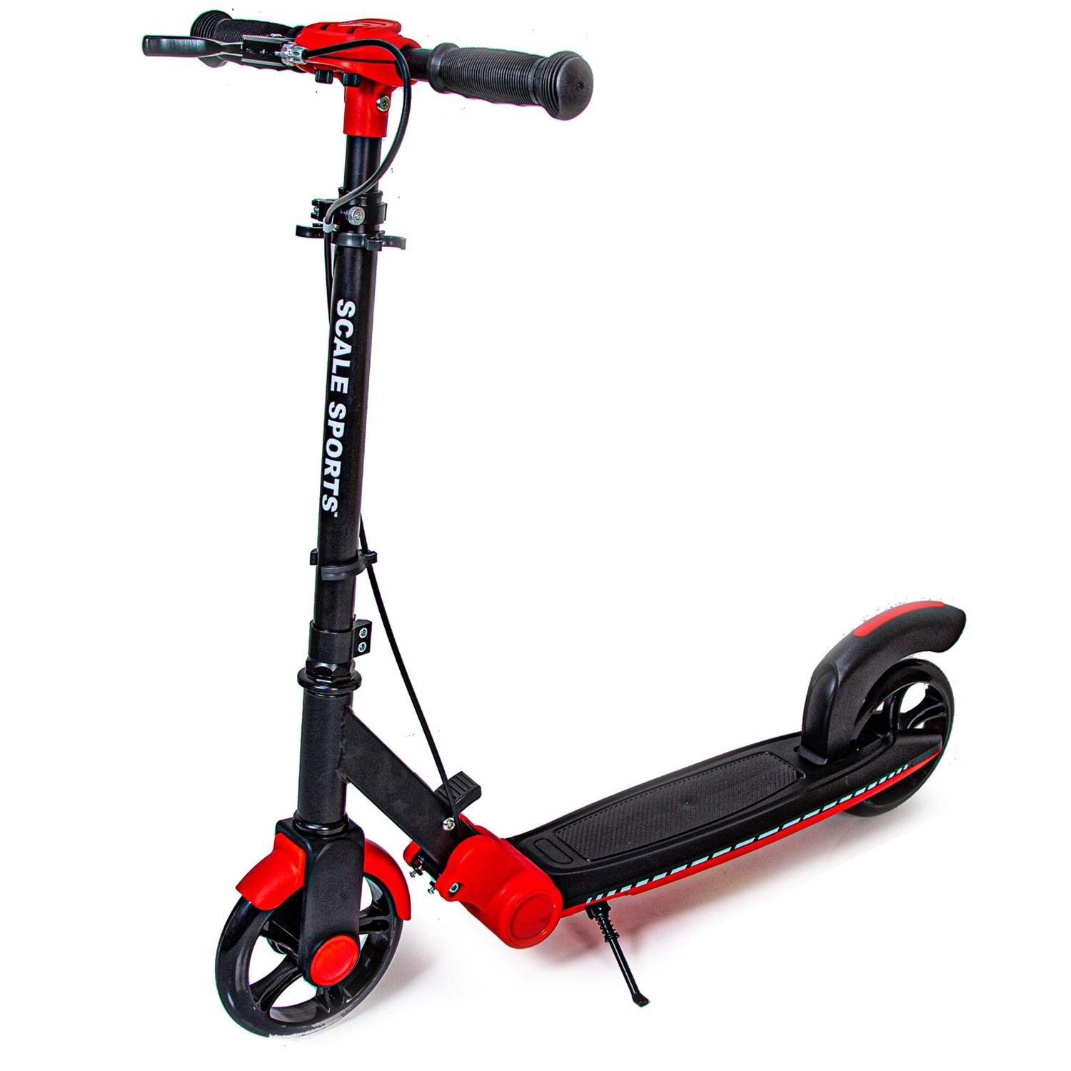 Самокат двоколісний складаний Scale Sports SS-91 з ручним гальмом Black/Red (1309131214) - фото 1 Самокат двоколісний складаний Scale Sports SS-91 з ручним гальмом Black/Red (1309131214) - фото 1