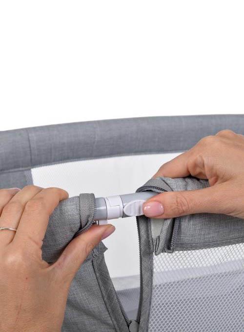 Детская кроватка-люлька Mastela 3в1 приставная Серый (8901) - фото 9 Детская кроватка-люлька Mastela 3в1 приставная Серый (8901) - фото 9