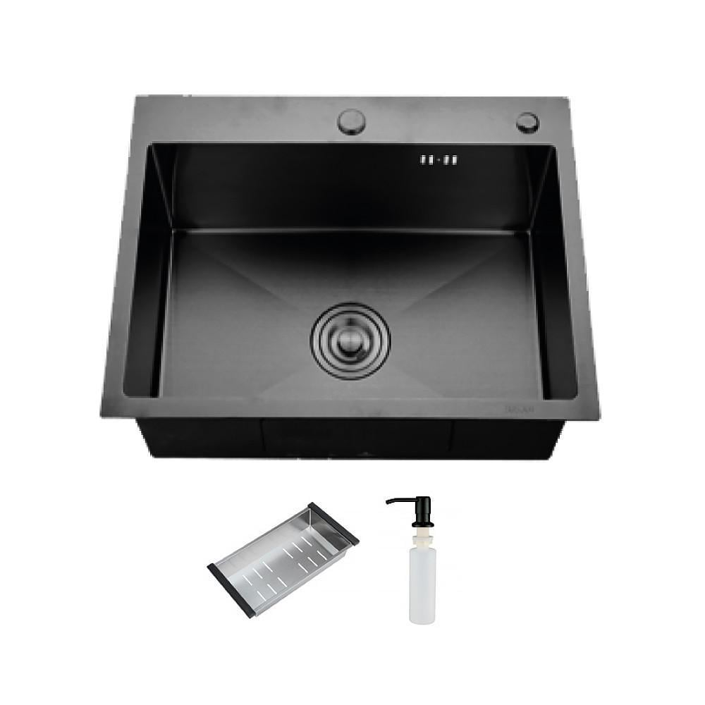 Мойка для кухни ITAL HD6045-B нержавеющая сталь 600x450 мм Черный (2193388146) Мойка для кухни ITAL HD6045-B нержавеющая сталь 600x450 мм Черный (2193388146)