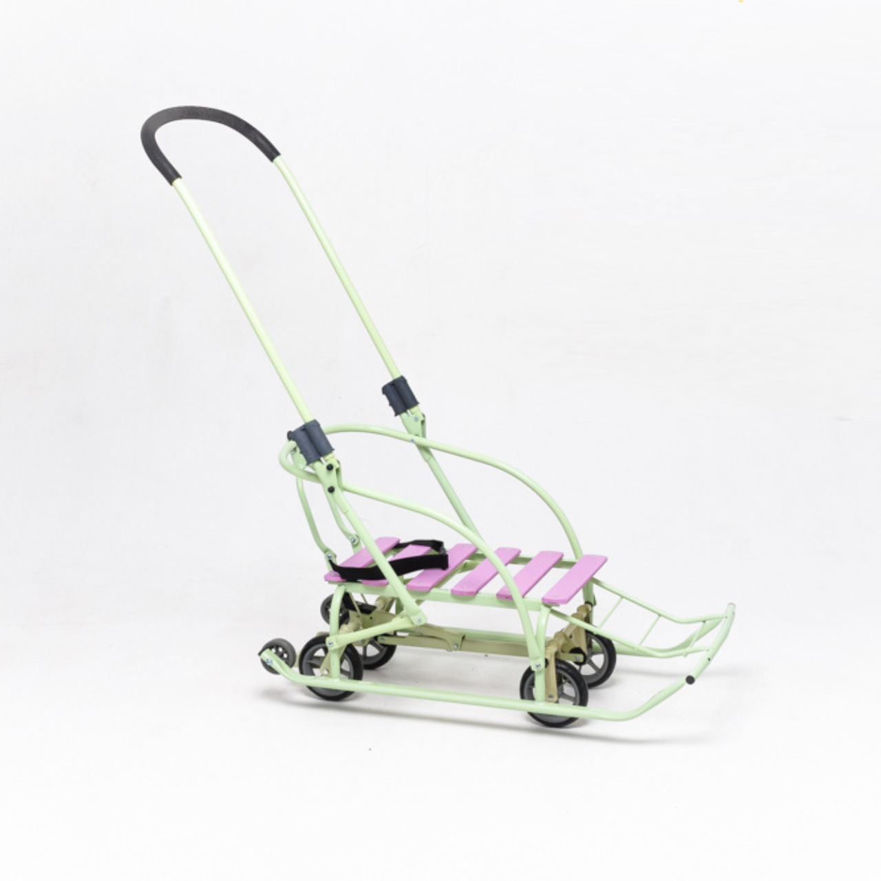 Санки-трансформер детские с колесами Мрія LUX 2026 Спелое яблоко