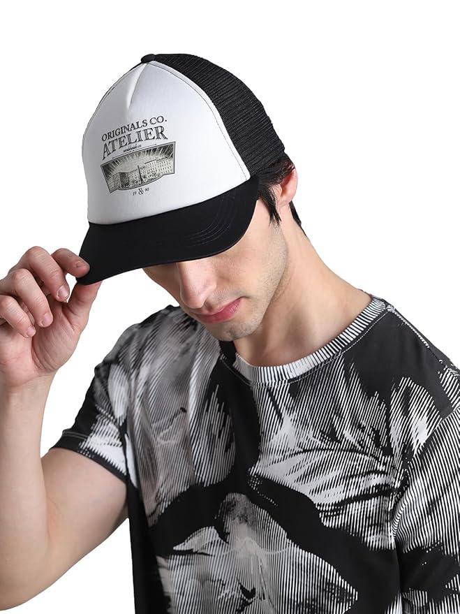 Кепка Jack & Jones 12253794x16 unisex Чорно-білий