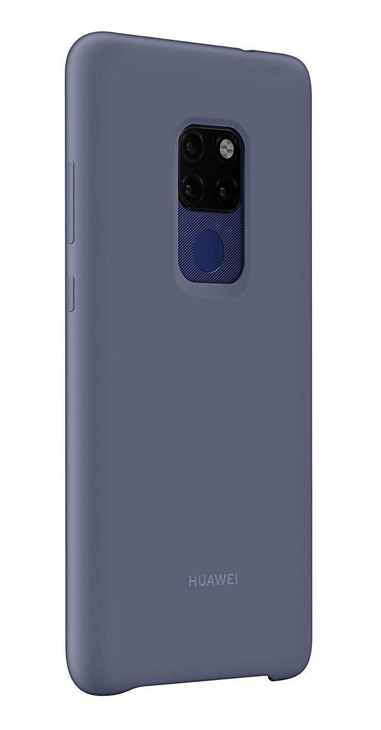 Чехол защитный противоударный Huawei Mate 20 Silicone Car Case Силикон Синий - фото 3