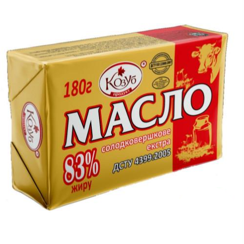Масло солодковершкове екстра Козуб 83% жиру 180 г (9557)